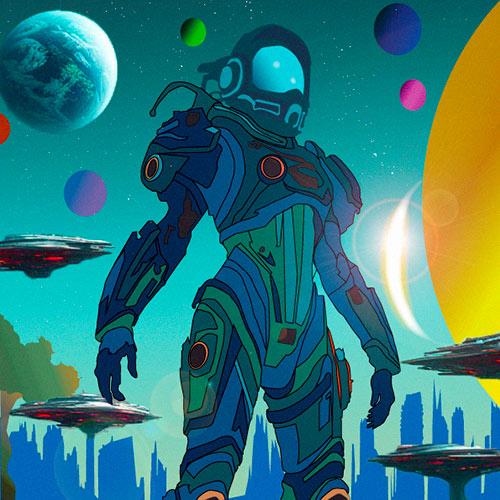 vignette space art